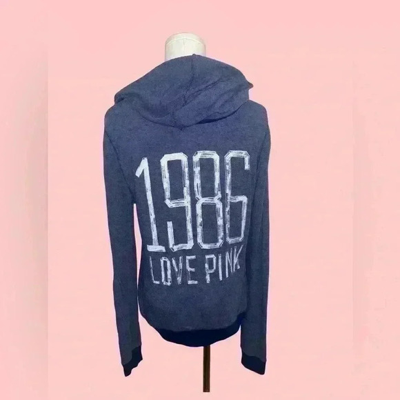 Rare Vintage Victoria Secret  Pink Zip up sweater - Picture 3 of 3